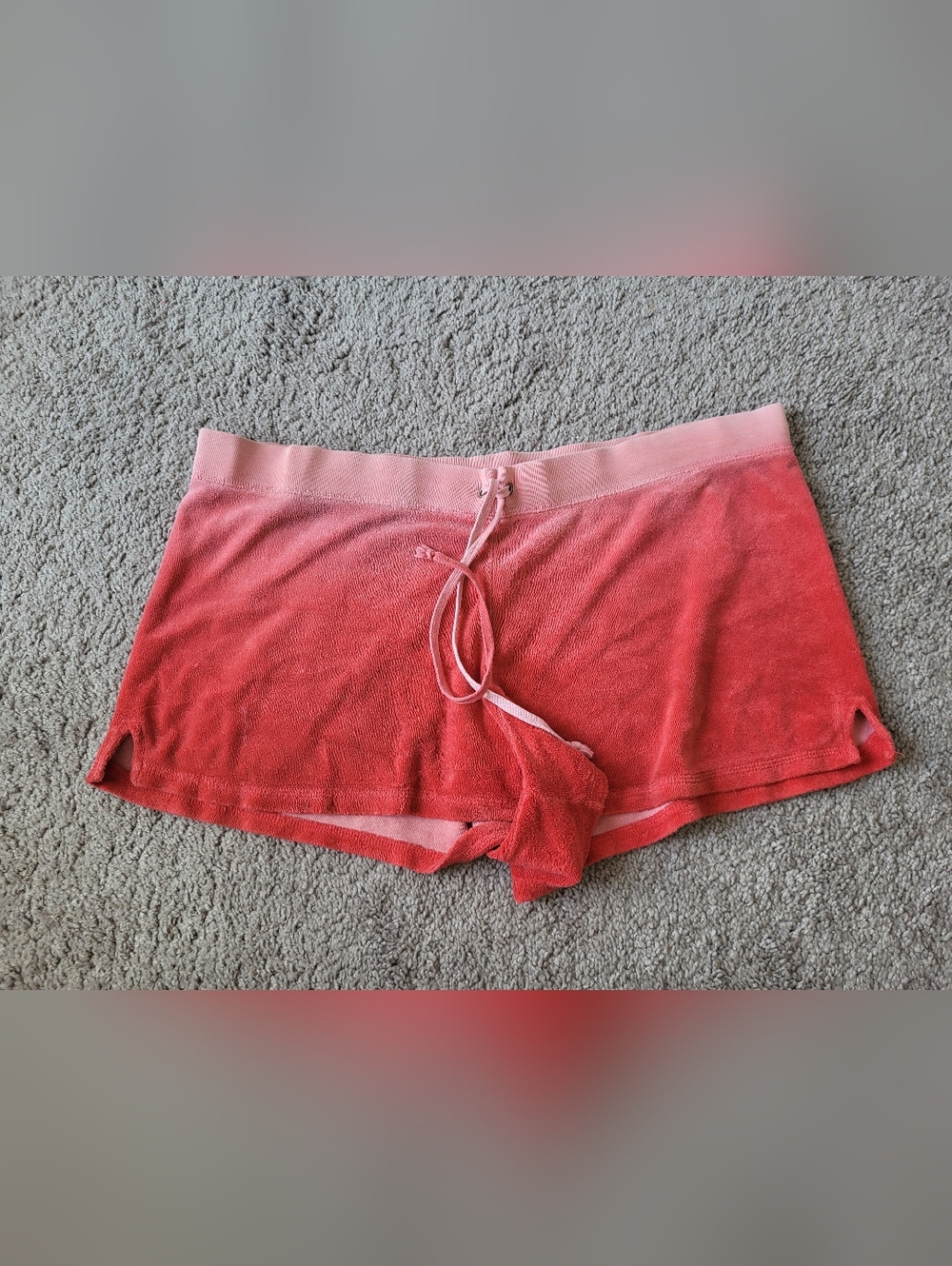 Juicy Couture Pink Ombre Terry Shorts